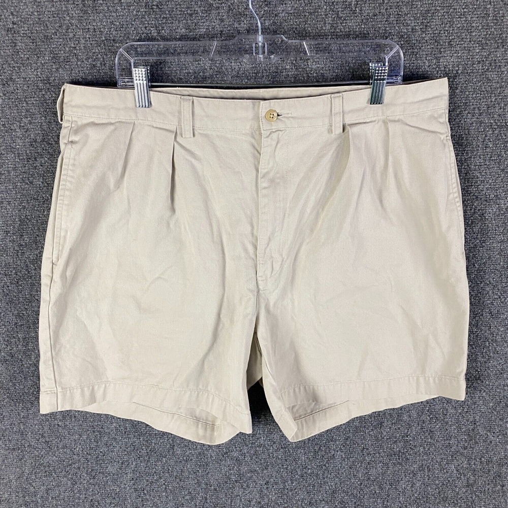 Polo Ralph Lauren Chino Shorts Men's Size‎ 38 100% Cotton Beige Adults
